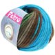 Lana Grossa FELTRO Print | 0376-turkoois/grijs bruin/grijs groen/donker grijs