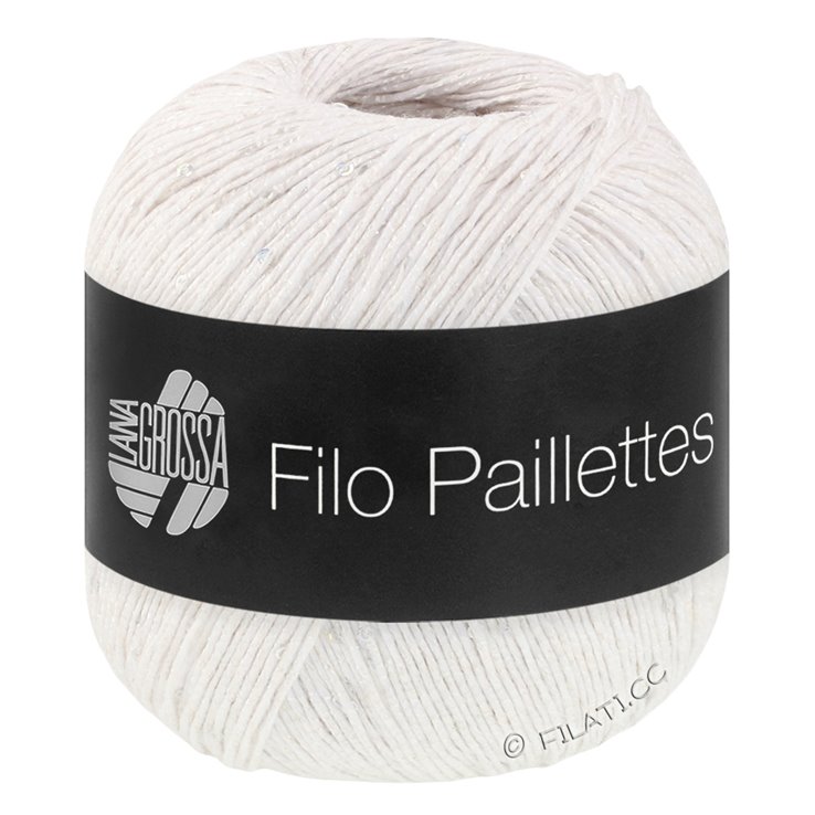 Lana Grossa FILO PAILLETTES | 01-wit