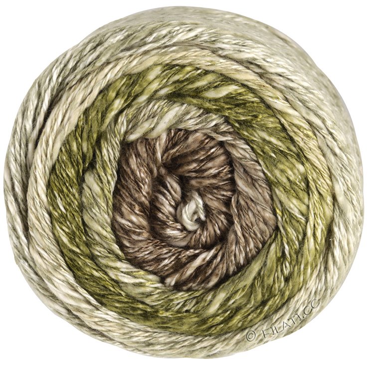 Lana Grossa GOMITOLO COLLINA | 1020-grijs beige/donker olijf/taupe/grijs bruin