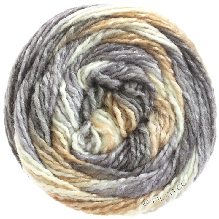 Lana Grossa GOMITOLO CONSETA | 701-ruwe witte/zand/taupe