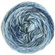 Lana Grossa GOMITOLO DUO 400 | 802-pastelblauw/midden blauw/donker blauw/donker grijs