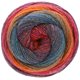 Lana Grossa GOMITOLO MAYA | 856-petrol blauw/blauw violet/oranje/donker grijs/felroze/rood violet/aubergine