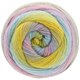 Lana Grossa GOMITOLO MAYA | 863-mosterd/licht grijs/blauw paars/rose/turkoois/licht olijf/pistache