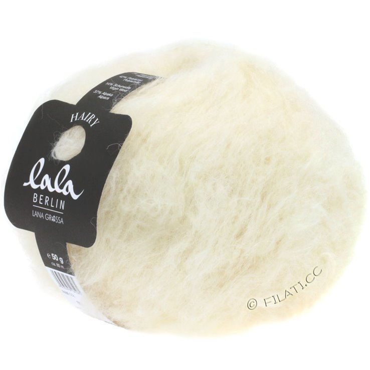 Lana Grossa HAIRY (lala BERLIN) | 01-ruwe witte