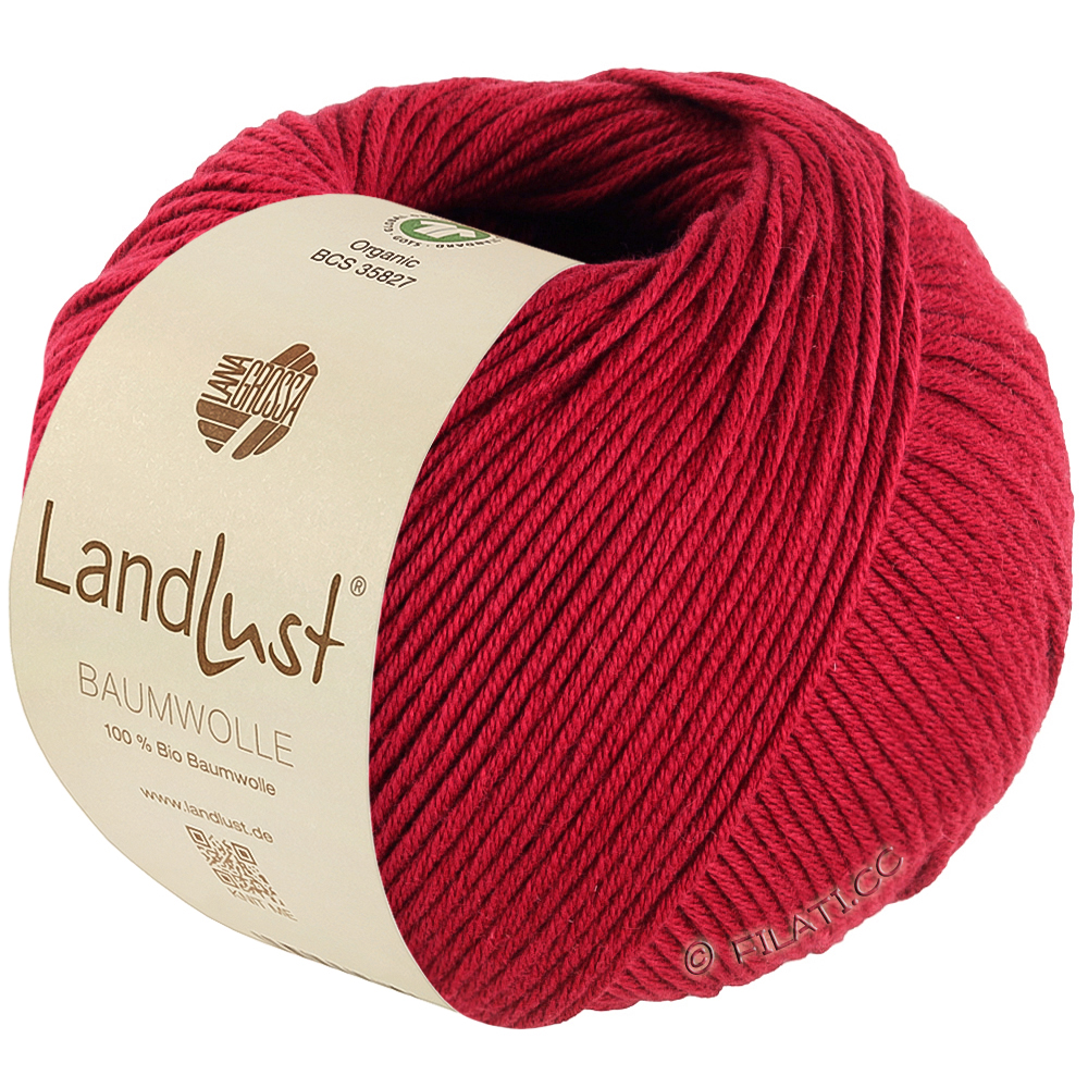 Lana Grossa LANDLUST BAUMWOLLE (GOTS) | 34-kersenrood