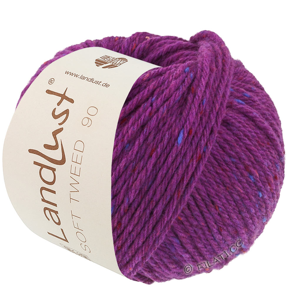 Lana Grossa LANDLUST Soft Tweed 90 | 33-violet gemêleerd