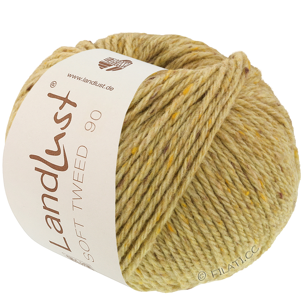 Lana Grossa LANDLUST Soft Tweed 90 | 34-groenbeige gemêleerd