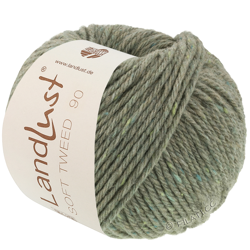 Lana Grossa LANDLUST Soft Tweed 90 | 35-salie groen gemêleerd