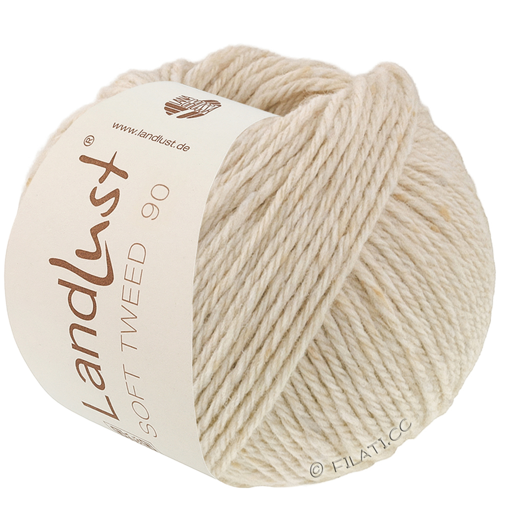 Lana Grossa LANDLUST Soft Tweed 90 | 36-Schelpkalksteen gemêleerd