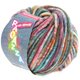 Lana Grossa LEI Moulinè/Color Mix/Spray (Ragazza) | 323-cyclaam/petrol/blauw violet/oranje/ruwe witte