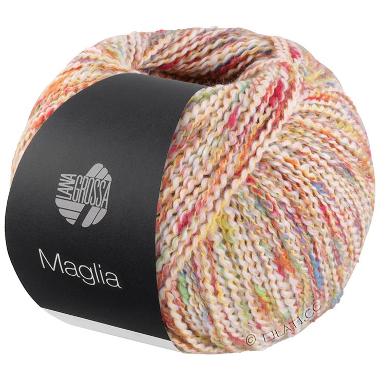 Lana Grossa MAGLIA | 01-ruwe witte/rood/groen/geel/licht blauw