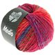 Lana Grossa MEDIO | 27-turkoois blauw/bordeaux/felroze/riet/mosterd