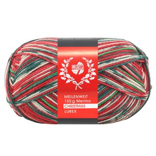 Lana Grossa MEILENWEIT 6-FACH 150g Merino Christmas Lurex