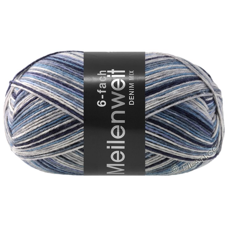 Lana Grossa MEILENWEIT 6-FACH 150g DENIM MIX | 9637-