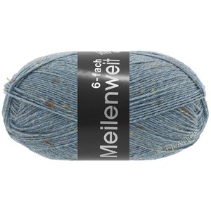 Lana Grossa MEILENWEIT 6-FACH 150g Mouliné/Print/Tweed | 9227-jeans blauw gemêleerd