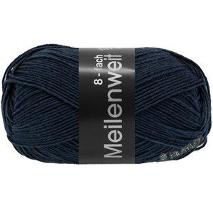 Lana Grossa MEILENWEIT 8-FACH 150g Uni | 9556-donker blauw