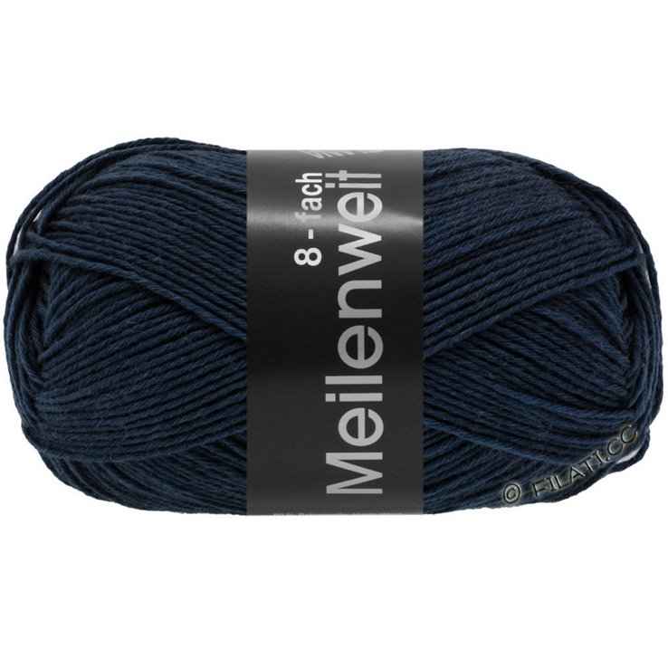 Lana Grossa MEILENWEIT 8-FACH 150g | 9556-nacht blauw