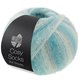 Lana Grossa MEILENWEIT 100g Cosy Socks Soft Stripes | 110-licht grijs/munt/mintturkoois/turkoois/licht petrol