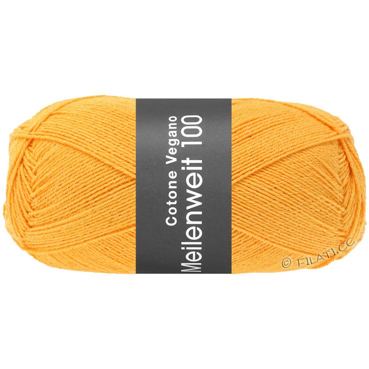 Lana Grossa MEILENWEIT 100g Cotone Vegano | 20-geel