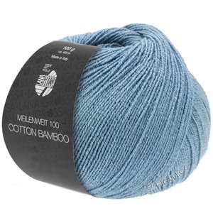 Lana Grossa MEILENWEIT 100g Cotton Bamboo | 12-grijs blauw