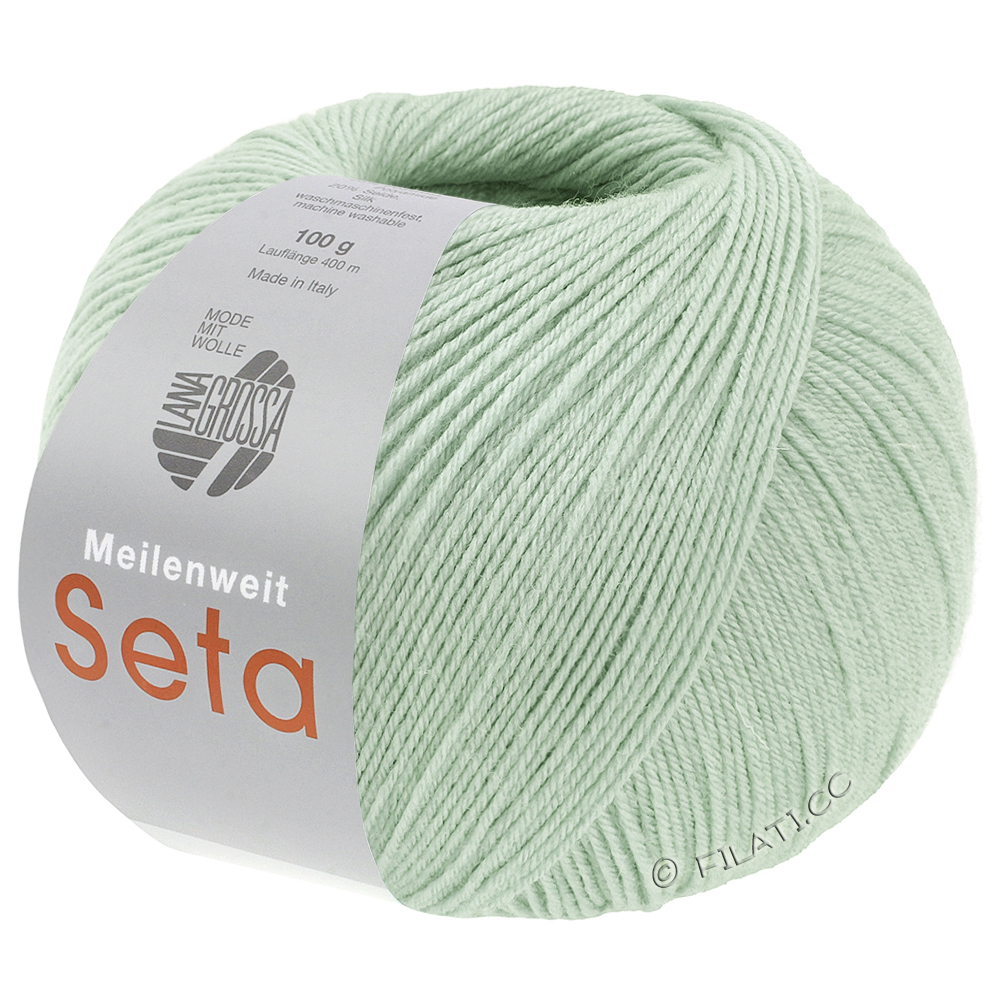 Lana Grossa MEILENWEIT 100g Seta | 61-mintturkoois