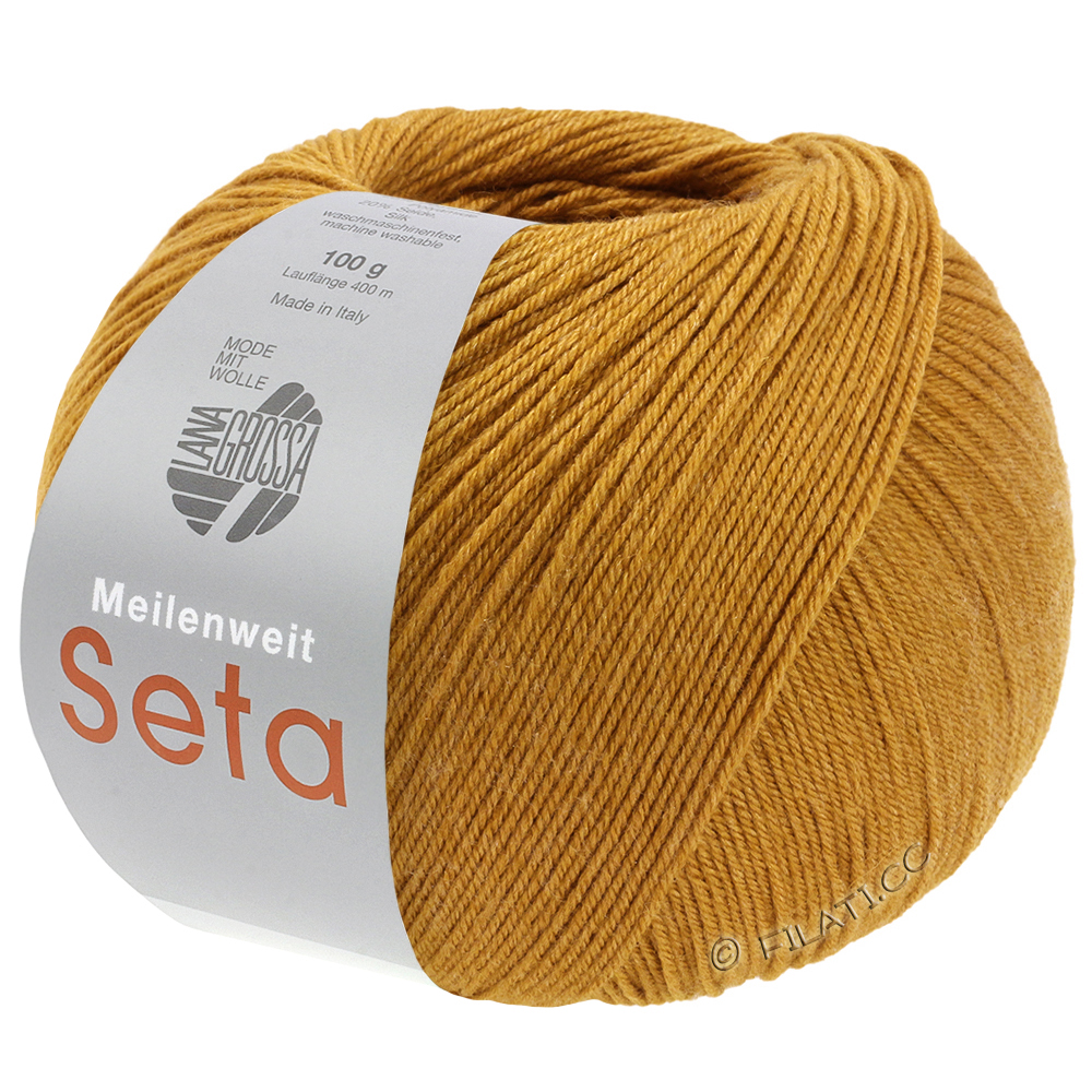 Lana Grossa MEILENWEIT 100g Seta | 63-honinggeel