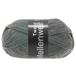 Lana Grossa MEILENWEIT 100g Tweed | 160-donker grijs