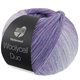 Lana Grossa MEILENWEIT 100g Woolycell Duo | 6004-rood violet/grijs violet/jeans