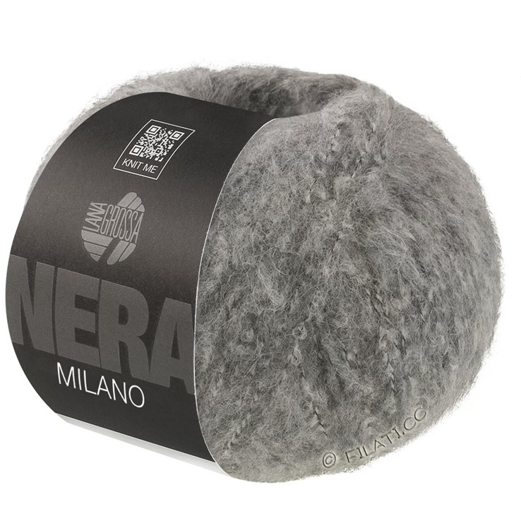 Lana Grossa MILANO (Nera) | 01-grijs gemêleerd