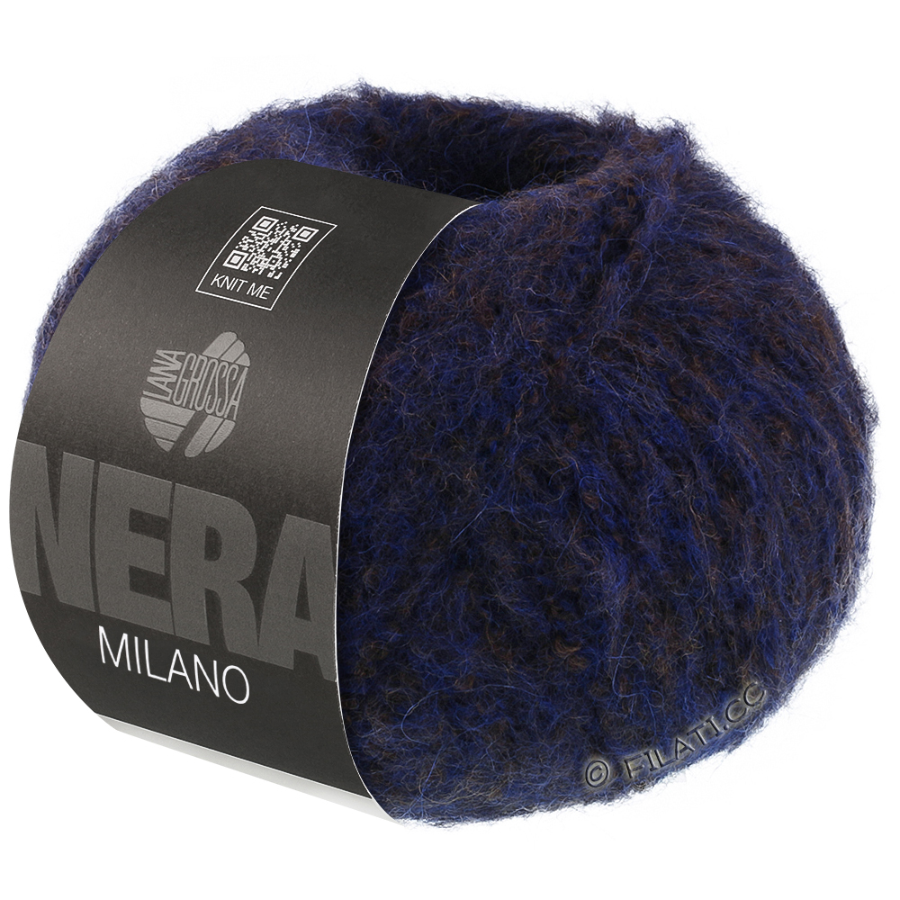 Lana Grossa MILANO (Nera) | 11-blauw/bruin gemêleerd