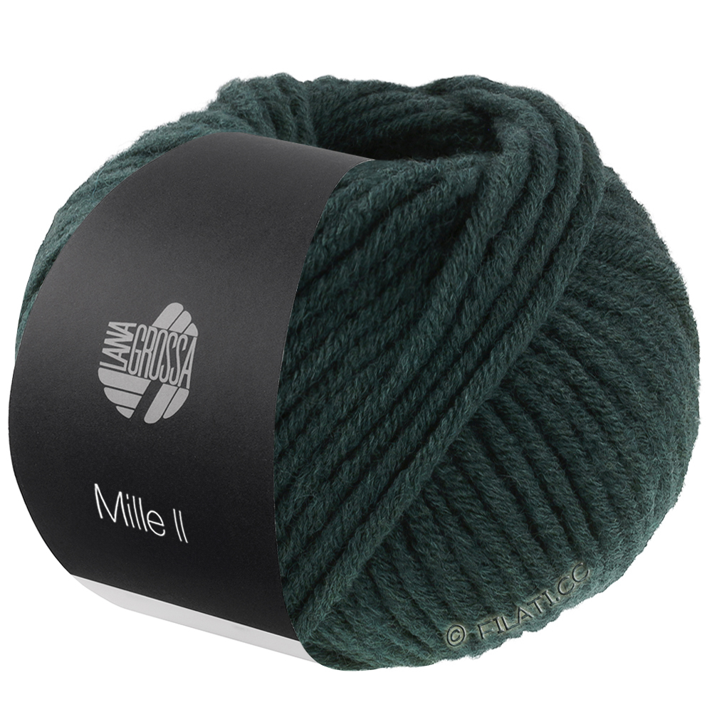 Lana Grossa MILLE II | 179-zwartgroen