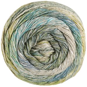 Lana Grossa MOSAICO (Linea Pura) | 001-geelgroen/grijs groen/natuur/jade/turkoois/jeans/grijs blauw