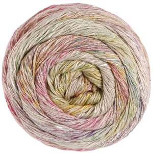 Lana Grossa MOSAICO (Linea Pura) | 003-mosterdgeel/grijs beige/felroze/oranje/grijs roze