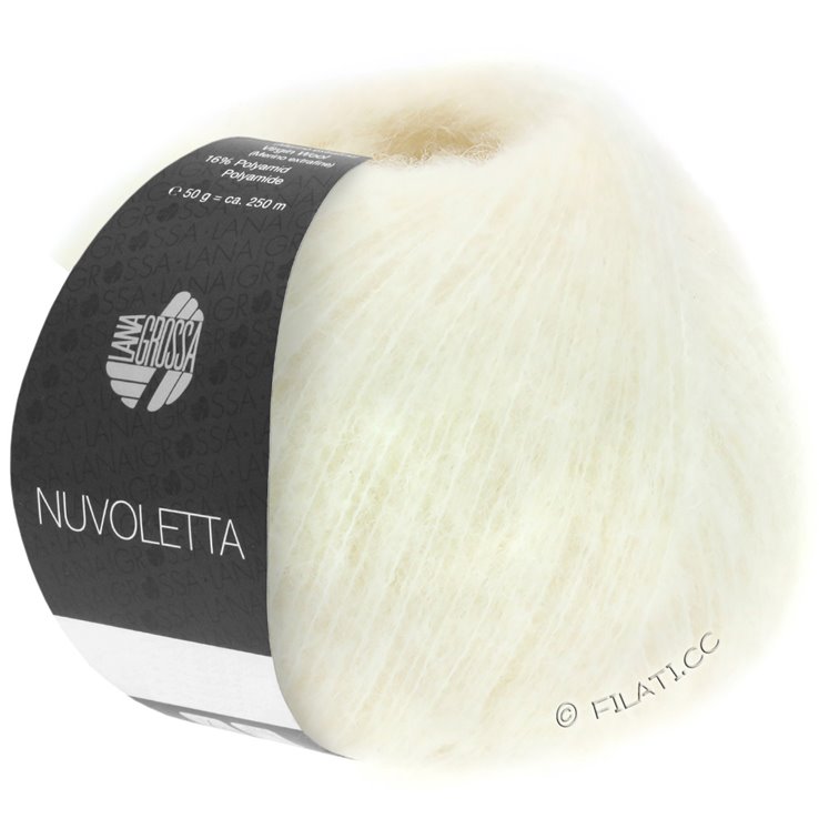 Lana Grossa NUVOLETTA | 01-ruwe witte