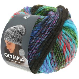 Lana Grossa OLYMPIA Classic | 105-grijs/rood violet/turkoois/olijf/violet/zwart/donker groen/groen/roest