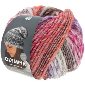 Lana Grossa OLYMPIA Classic | 107-violet/braam/grijs/felroze/licht grijs/zalm/donker rood/sering