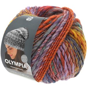 Lana Grossa OLYMPIA Classic | 108-muisgrijs/roest/turkoois/grijs blauw/kerrie/sering/oranje/rood