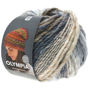 Lana Grossa OLYMPIA Classic | 026-ruwe witte/licht grijs/middelen grijs/donker grijs/taupe