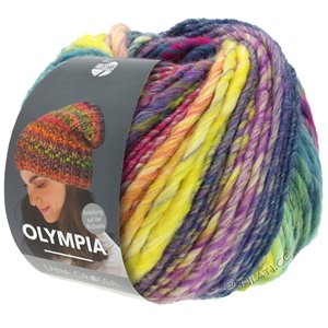 Lana Grossa OLYMPIA Classic | 098-petrol/paars/geelgroen/grijs groen/citroengeel/turkoois/felroze/donker grijs/rood violet/ecru