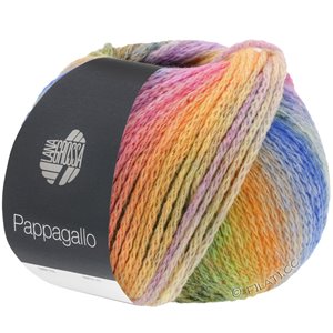 Lana Grossa PAPPAGALLO | 05-anjer/violet/noga/grasgroen/donker groen/felroze/oranje/grijs bruin/blauw/geel