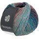 Lana Grossa PAPPAGALLO | 13-grijs rood/donker petrol/licht petrol/muntgrijs/bourgondisch