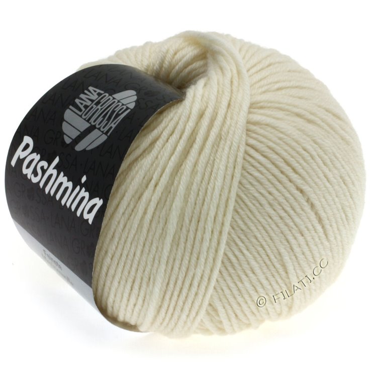 Lana Grossa PASHMINA | 07-ruwe witte
