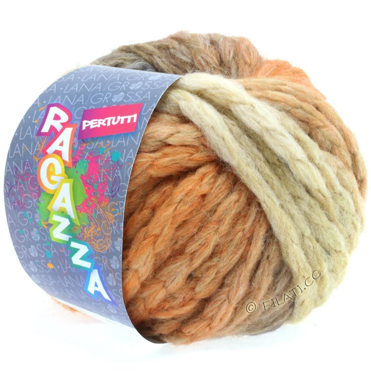 Lana Grossa PERTUTTI (Ragazza) | 01-wit/grijs/beige/oranje