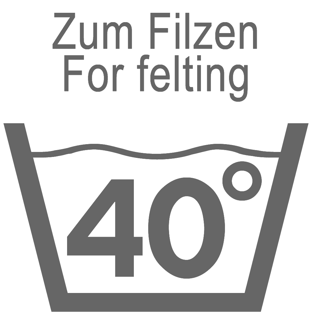 Vilten: wassen 40°C