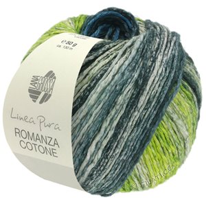 Lana Grossa ROMANZA COTONE (Linea Pura) | 09-pistache/petrol/zwartgroen/natuur