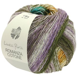 Lana Grossa ROMANZA COTONE (Linea Pura) | 10-jade/sering/oranje/bleekgroen/donker olijf/natuur