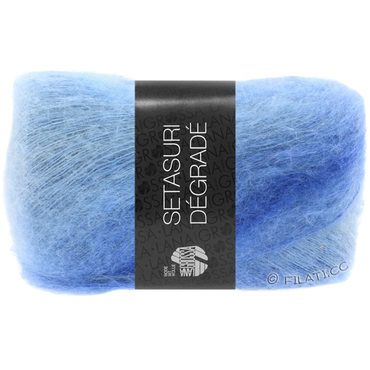 Lana Grossa SETASURI Dégradé | 101-licht blauw/blauw/royaal