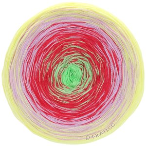 Lana Grossa SHADES OF COTTON | 115-geel/rose/rood/licht groen