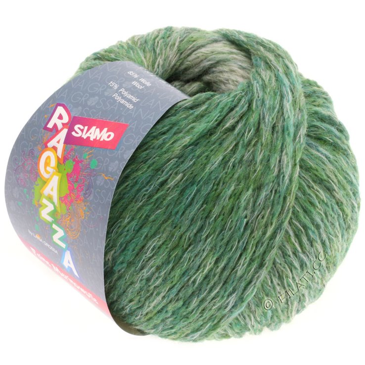 Lana Grossa SIAMO (Ragazza) | 01-groen/natuur gemêleerd