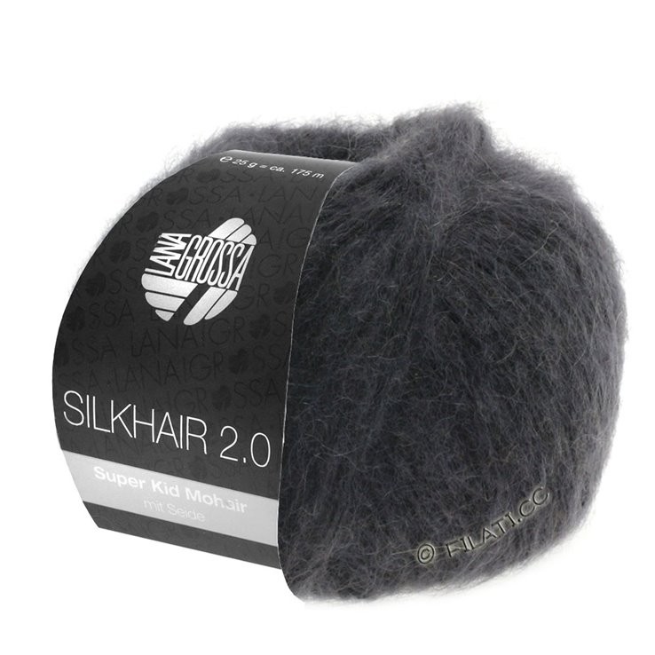 Lana Grossa SILKHAIR 2.0 | 01-antraciet